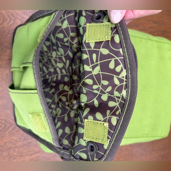 Rachel Ray insulated lunchbag, 2tier/convertible 4 tall drinks. Green/Gray/slvr. - Picture 8 of 10